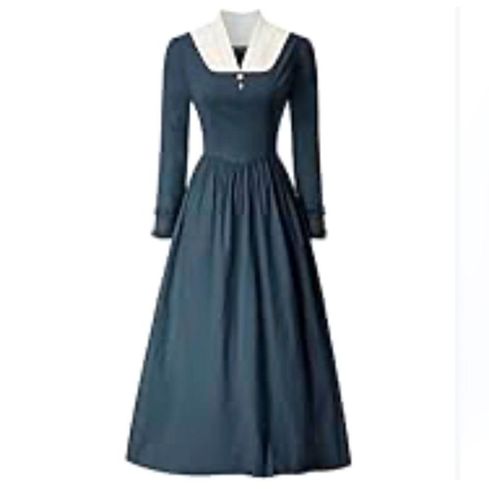 Scarlet Darkness Renaissance, Peasant, Colonial, Amish Style Dress | Size
